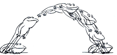frog jumping