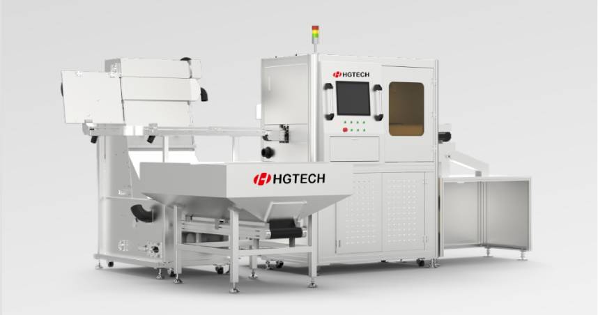 Plastic Cap Sorting and Laser Marking Coding System